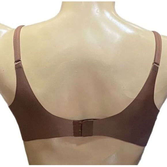 Victorias Secret Supersoft Satin Lined Demi bra Brown 32C - Picture 2 of 3